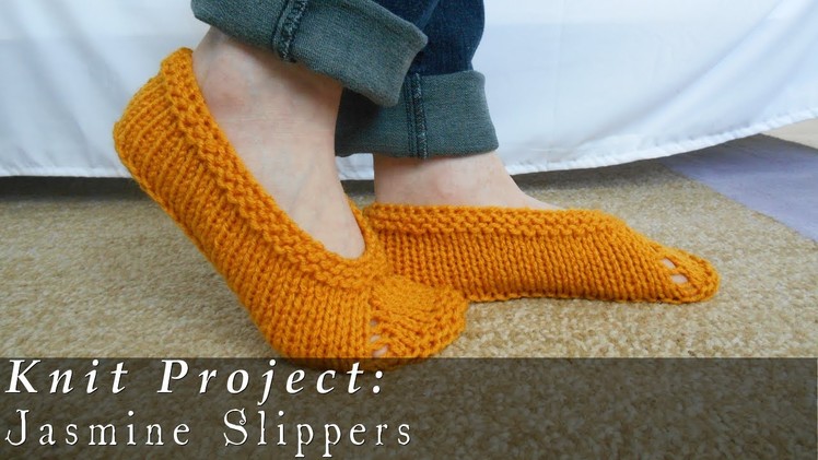 Jasmine Slippers | Quick & Easy { Knit }