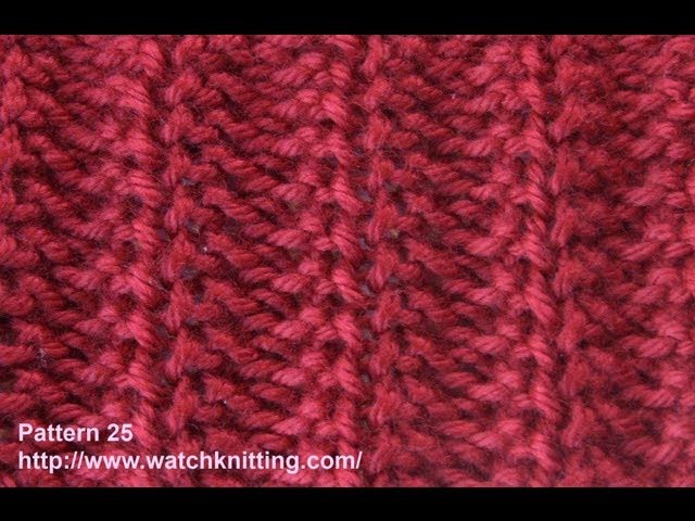 Jerseys stitch- Free Knitting Tutorials - Watch Knitting - pattern 25
