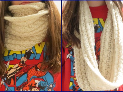 Knit an Infinity Scarf with Straight Needles