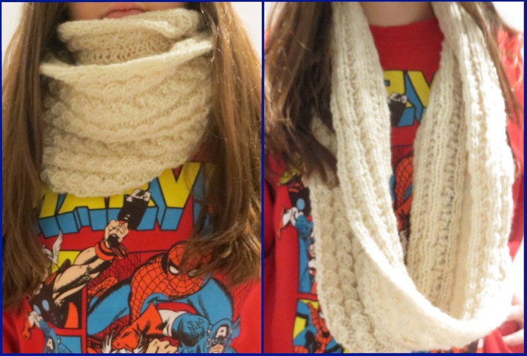 Knit an Infinity Scarf with Straight Needles