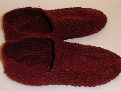 Knit Comfy Slippers - DIY Style - Guidecentral