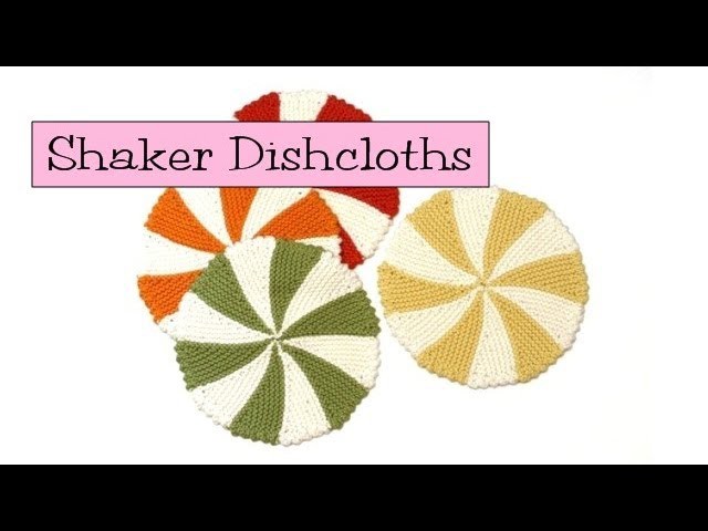 Knit Shaker Dishcloths & Coasters