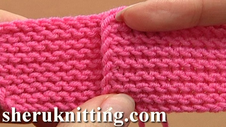 Knit The Garter Stitch Tutorial 6 Part 3 of 4 Work Knit Rows
