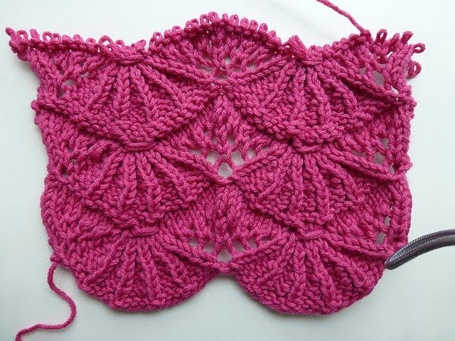 Knit with eliZZZa * Knitting Stitch "Bear's Paws" * Video #01 * Lace Stitch