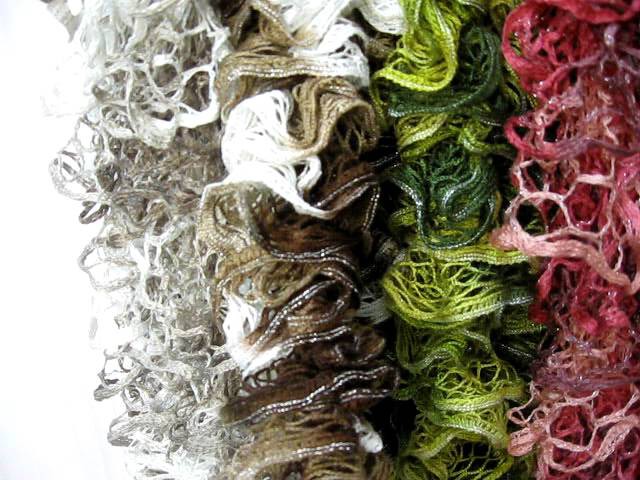 Knitted Ruffle scarves 2