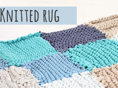 Knitted rug tutorial, make your own rug