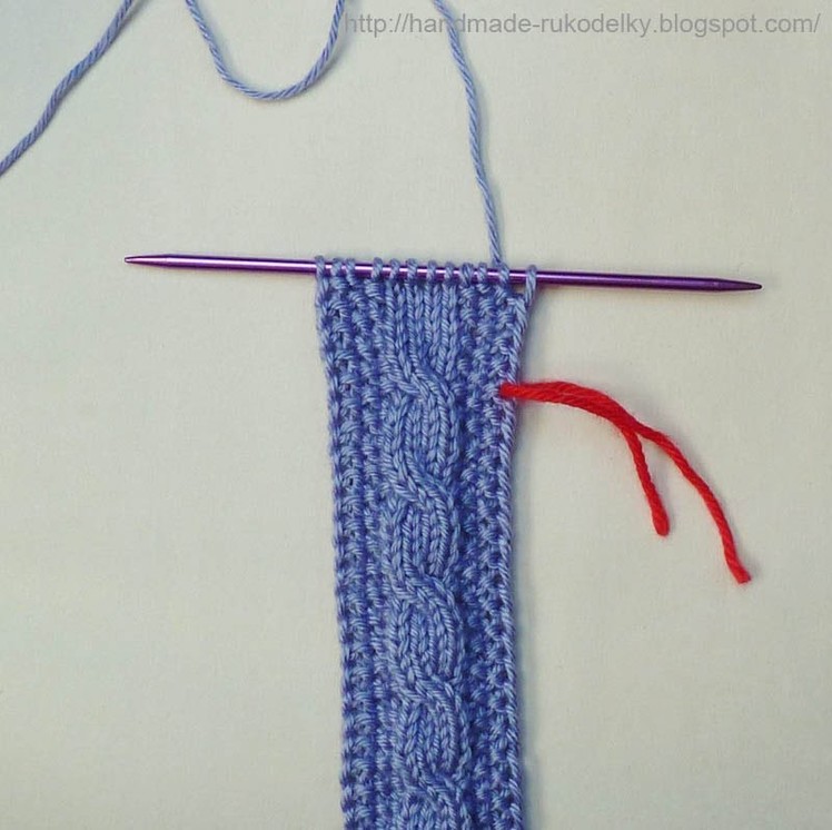 Knitting Tutorial - How To Knit A Cable Stitch (For A Doll Scarf)