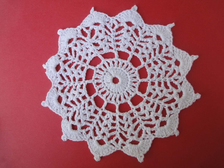 Круглый мотив Round Crochet motif