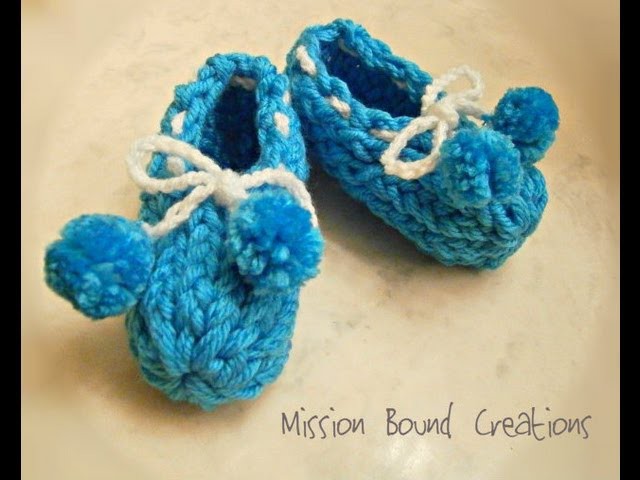 Loom Knit Baby Booties - From Start to Finish