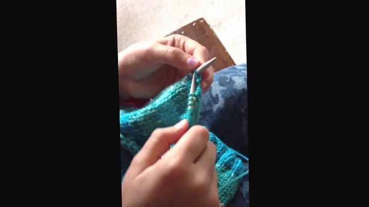 My 7 Years-Old Daughter Is Learning How To Knit!