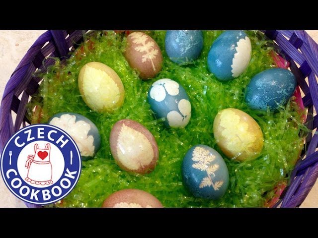 Naturally Dyed Easter Eggs Recipe 2 - Barvená vajíčka 2 - Czech Cookbook