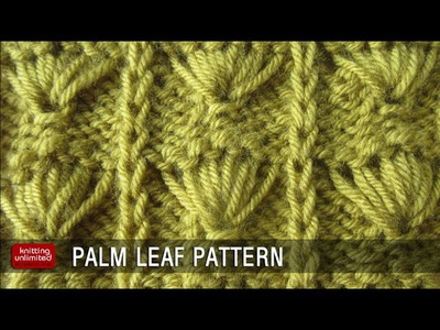 Palm Leaf Knitting pattern