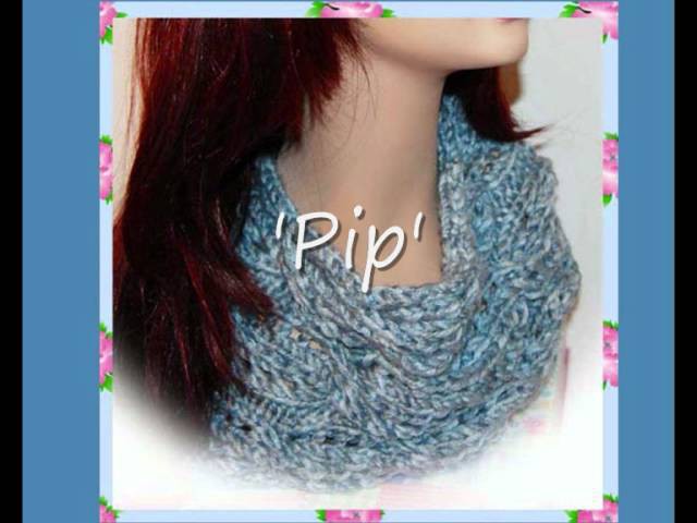 Pip Easy Cable Cowl Neck Scarf Chunky Yarn Knitting Pattern