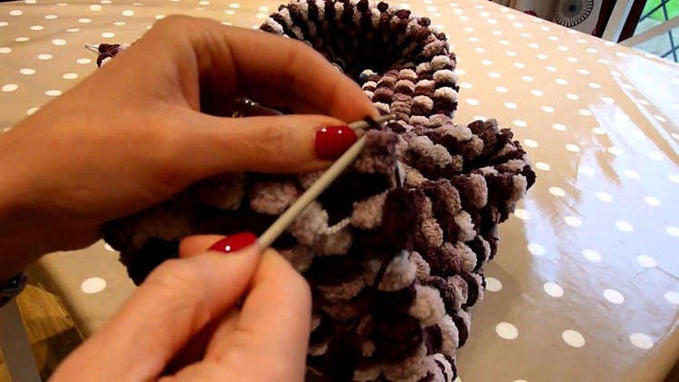 Pom Pom wool knitting tutorial.MTS