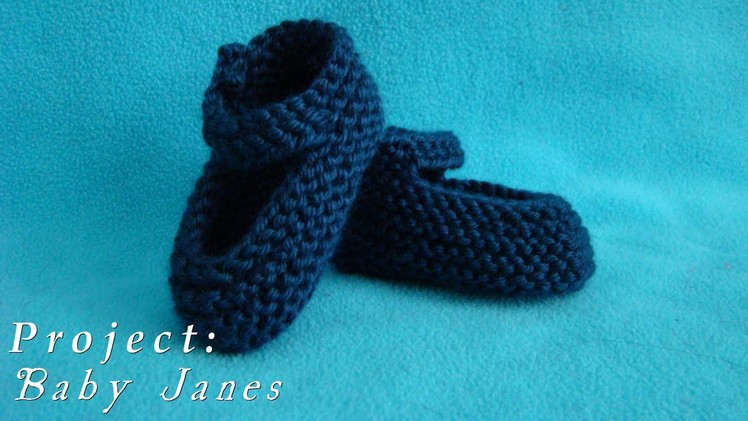 Project  |  Baby Janes  |  Knitted Shoes