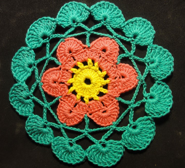 Салфетка, подставка Вязание крючком Crocheting Napkin