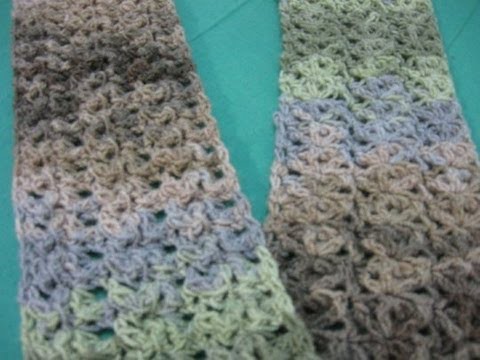 Starfish Stitch Scarf - Crochet Tutorial - New Stitch