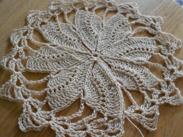 Tejido circular de 8 abanicos crochet