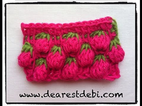 Tunisian Crochet Berry Stitch