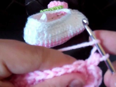 Tutorial-Crochet baby ballet booties (Part 1)