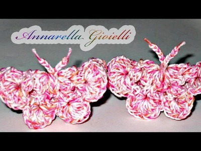 Tutorial - Farfalla all'uncinetto ( crochet butterfly )