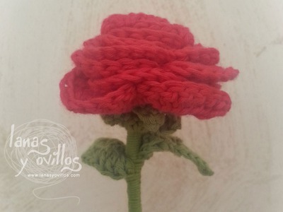 Tutorial Rosa Crochet o Ganchillo Flor