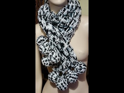 Tutorial sciarpa ai ferri - knitted scarf - bufanda con dos agujas