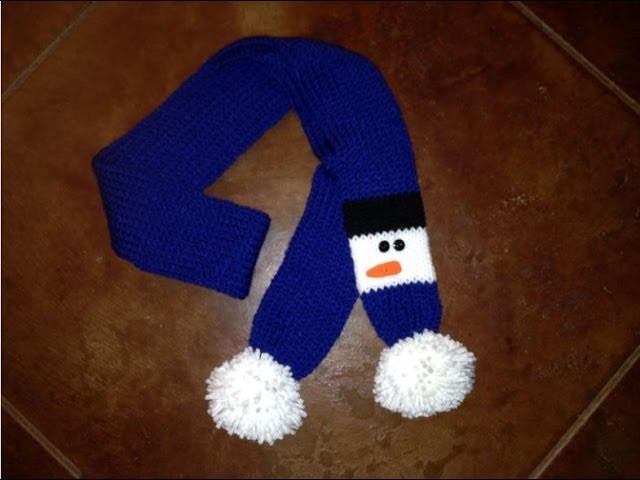 Tutorial: Snowman Scarf for Addi Express, Crochet, Knit or Loom Knit
