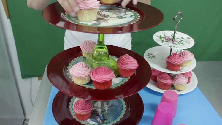 Tutorial: Soporte facil para cupcakes. Easy cupcakes stand