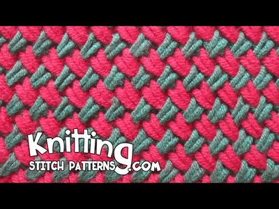 Two color Woven Plait stitch