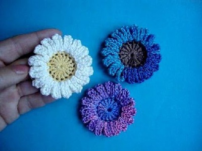 Вязаные цветы Урок 40 Сrochet flower pattern