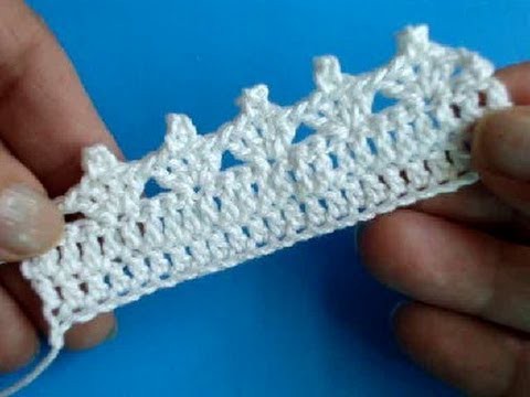 Вязание каймы крючком - Урок 260 - Crochet border