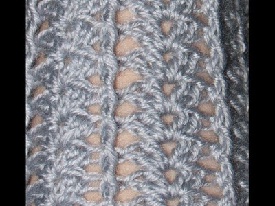 Вязание крючком Ажурный узор по кругу Crochet around pattern