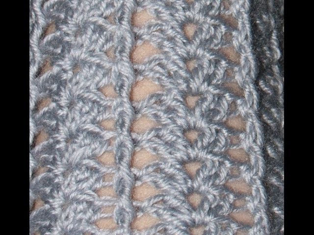Вязание крючком Ажурный узор по кругу Crochet around pattern