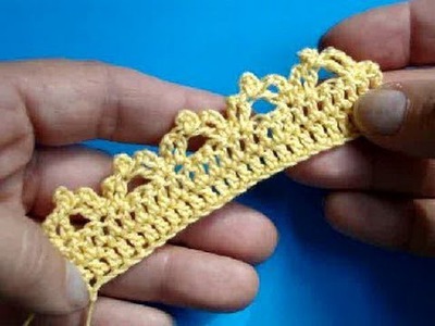 Вязание крючком Урок 262 Кайма  crochet edging