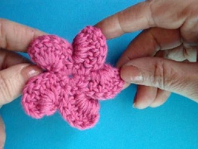 Вязаный цветок Урок17 Crochet flower Fiore a maglia