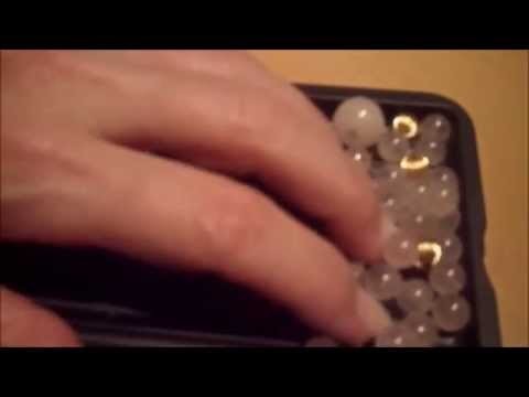 ASMR- " Handing plastic bag of loose beads. Crinkle, tapping, swishing,