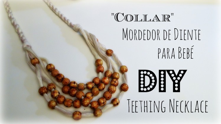 "Collar" DIY Mordedor de Diente para Bebé Nursing.Teething Necklace