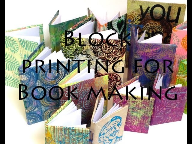 Craft Ideas - Block printing Book making