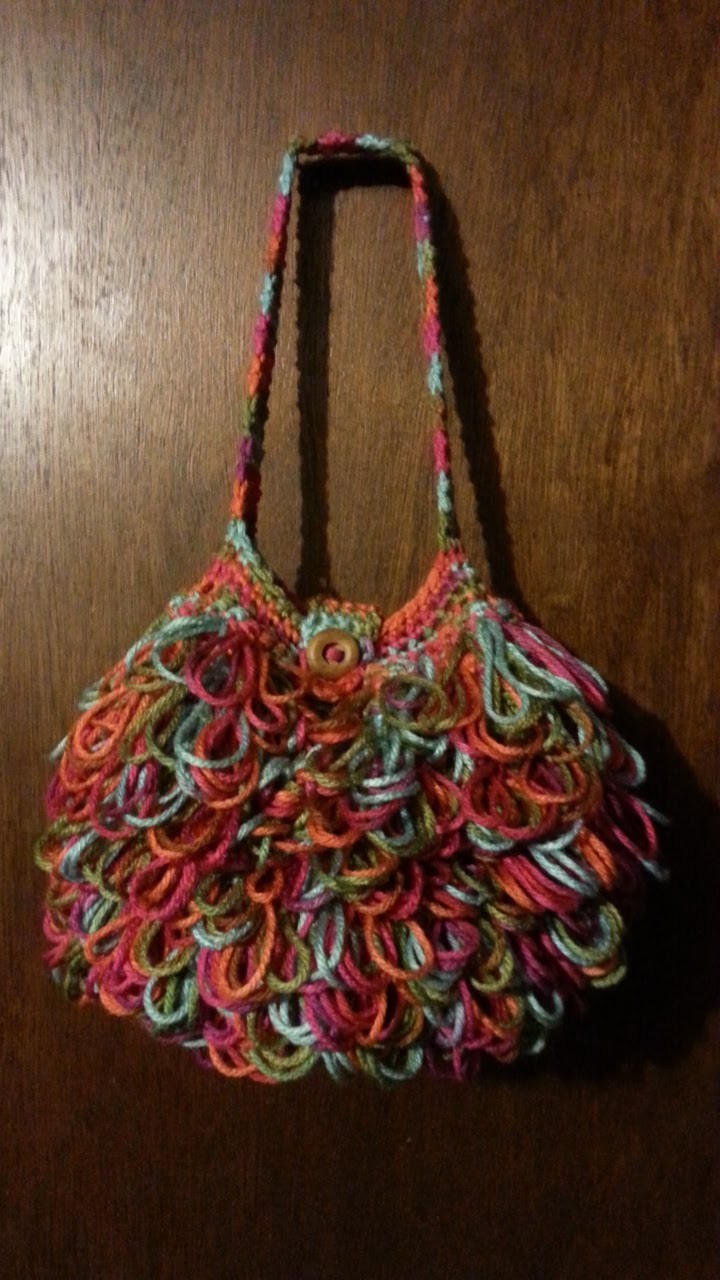 #Crochet Bag loopy #handbag #purse #TUTORIAL Crochet purse Crochet Tutorial DIY purse