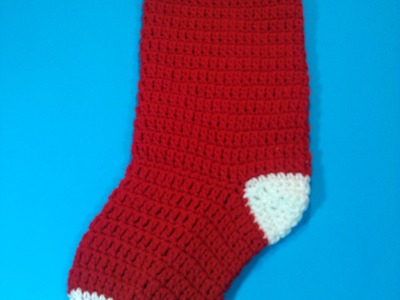 #Crochet Christmas stocking - Video 2 (Final part)