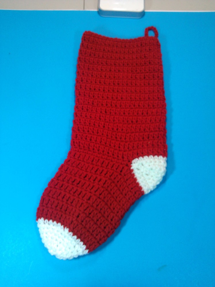 #Crochet Christmas stocking - Video 2 (Final part)
