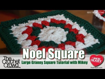 Crochet Large Noel Granny Square