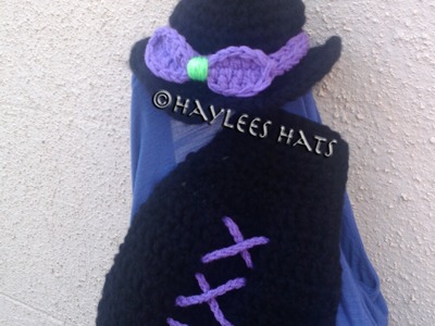 Crochet witch hat & cape photo prop| set Haylees Hats | Fresh off tha hook