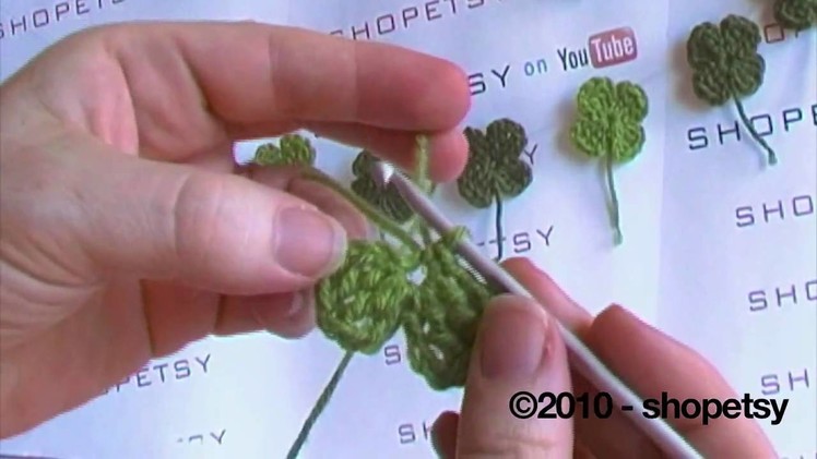 Crocheted 4-Leaf Clover (Shamrock) Tutorial