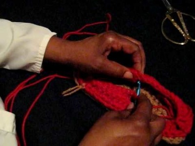 Crocheting Top of Loafer pt 5