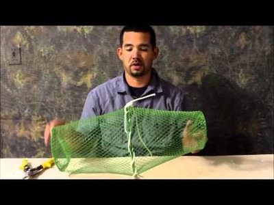 DIY bait fish trap.  Building a bait fish trap for $2