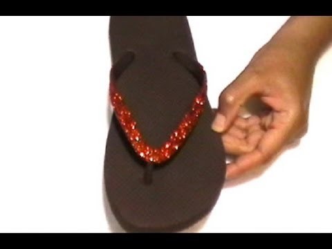 DIY: Glitter Flip Flops