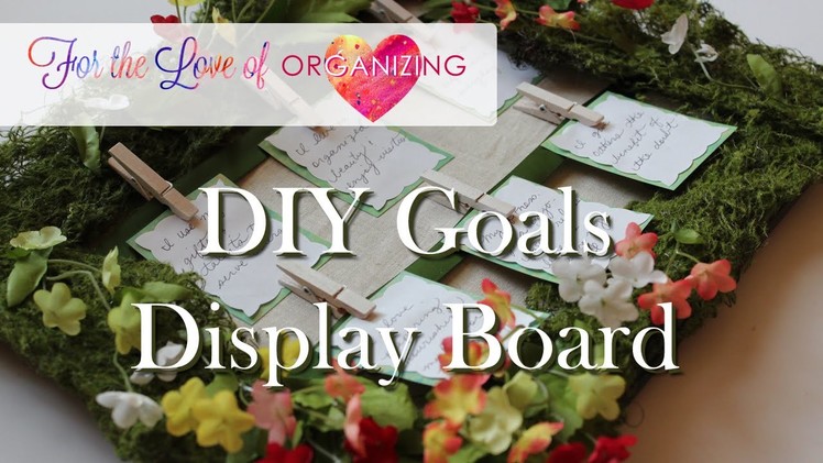 DIY Goals Display Board (Moss.Floral Frame) Home Decor