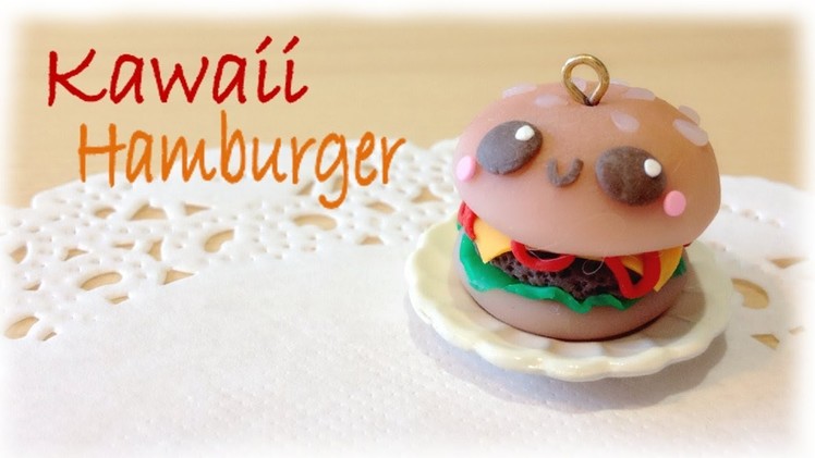 DIY Hamburger Kawaii Clay Charm Tutorial